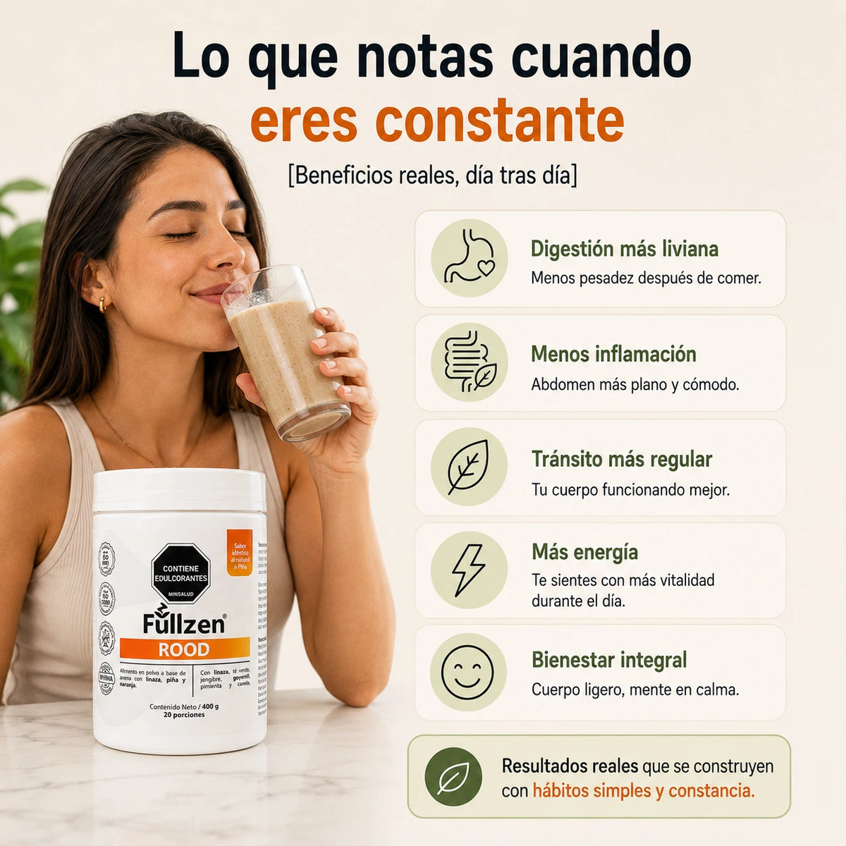 Rood - Batido Digestivo con Fibras Inteligentes